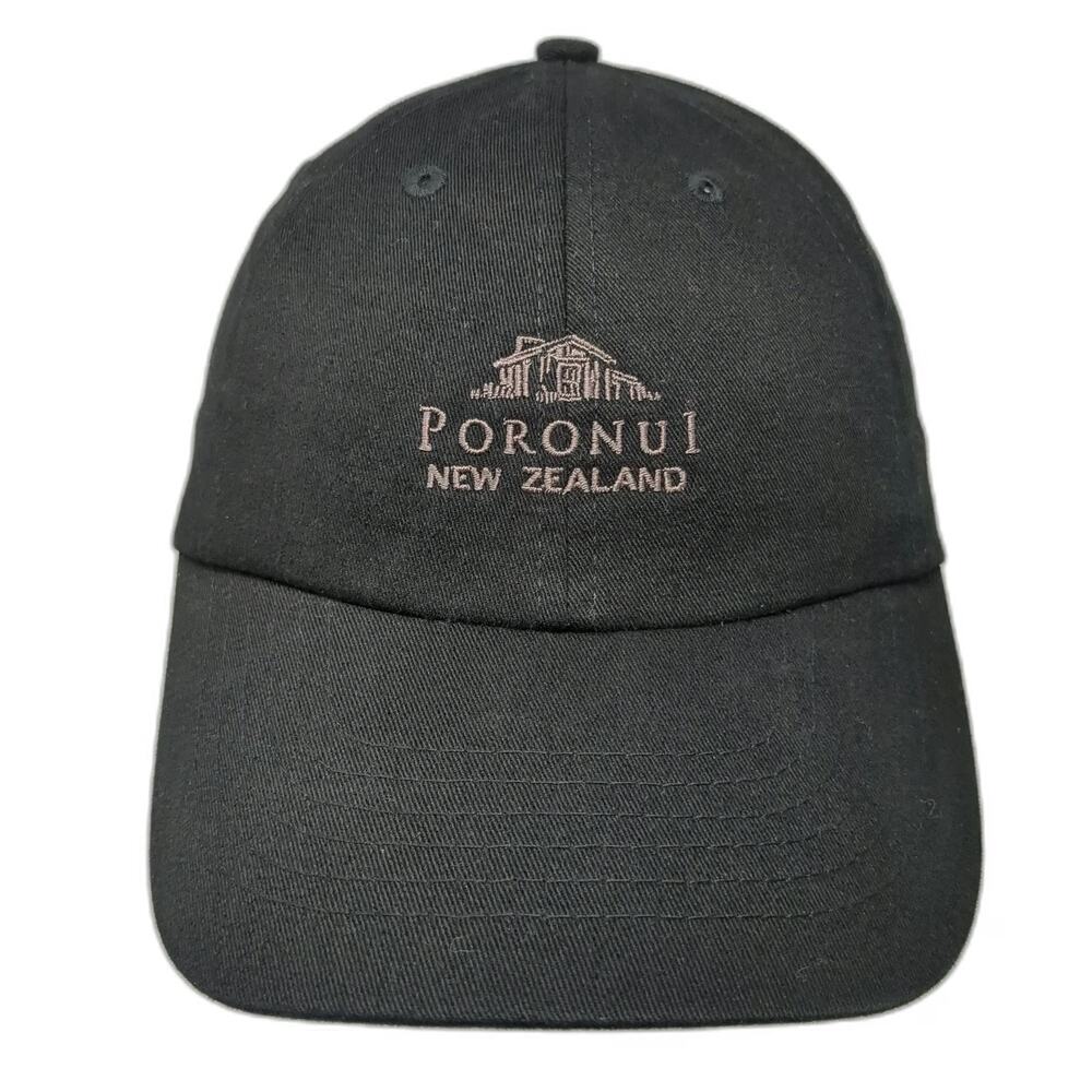 Legend Baseball Cap Black One Size Poronui New Zealand Lodge Recycled PET Hat